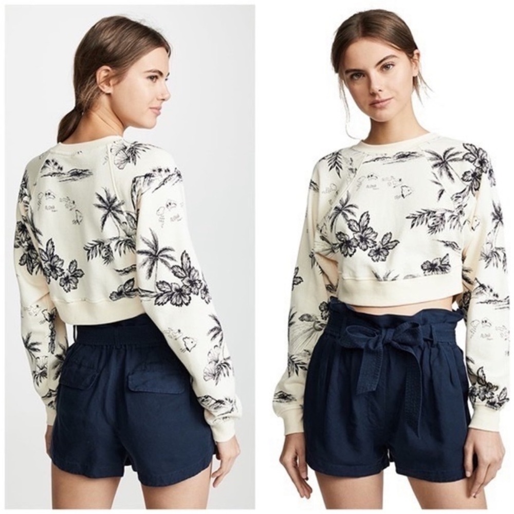 Free people poppy alpha cropped sweatshirt - Picture 2 of 4